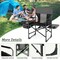 Folding Camping Directors Chair With Cooler Bag And Side Table